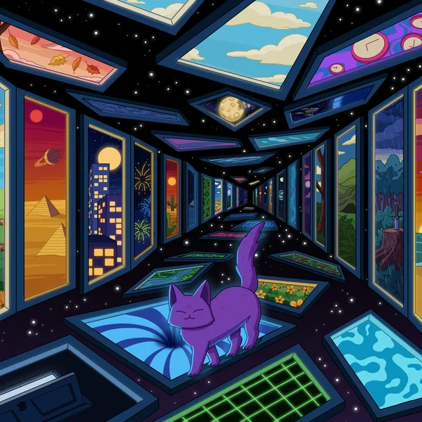 Multiverse 2 album cover by Purrple Cat